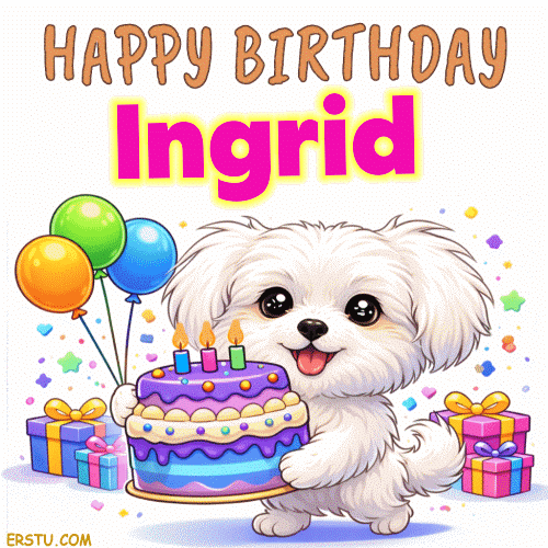 Happy Birthday Ingrid Gif