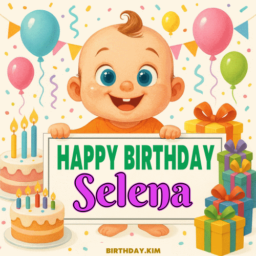 Happy Birthday Selena GIF