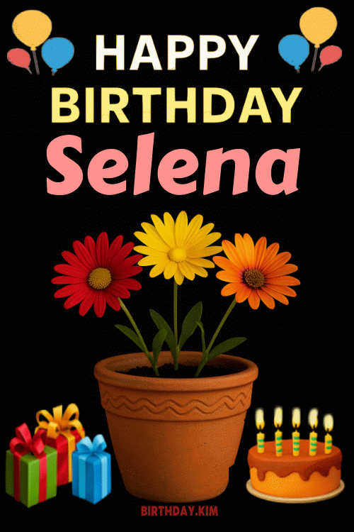 Happy Birthday Selena GIF