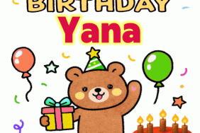 happy birthday Yana gif