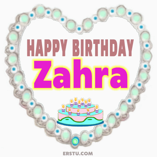 Happy Birthday Zahra Gif