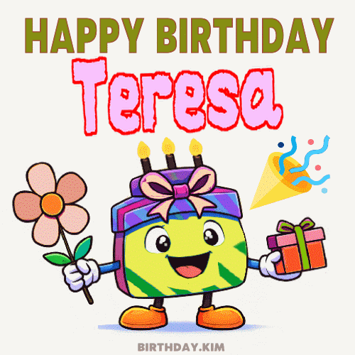 Happy Birthday Teresa GIF
