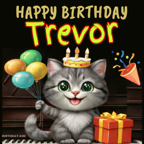 Happy Birthday Trevor GIF