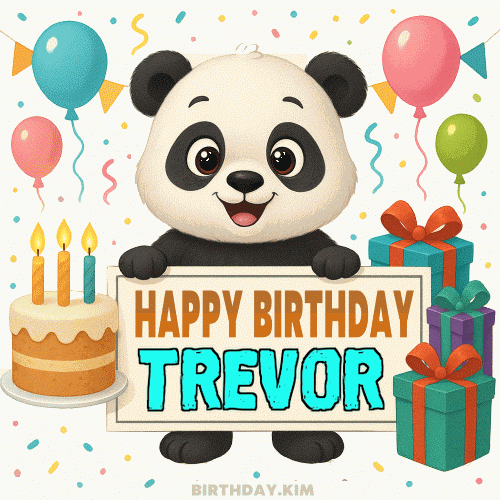 Happy Birthday Trevor GIF