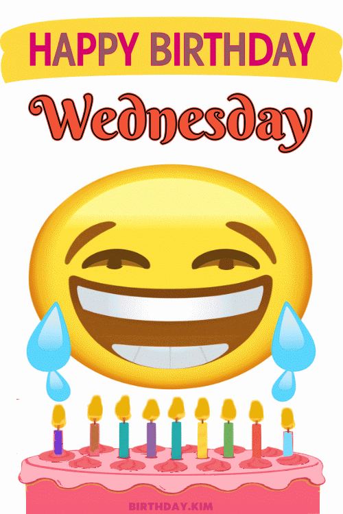 Happy Birthday Wednesday Gif