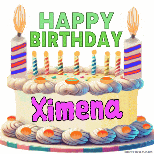 Happy Birthday Ximena GIF