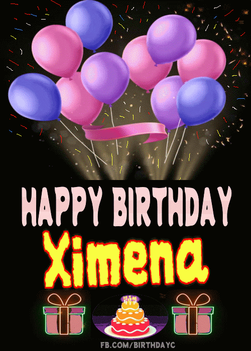 Happy Birthday Ximena GIF