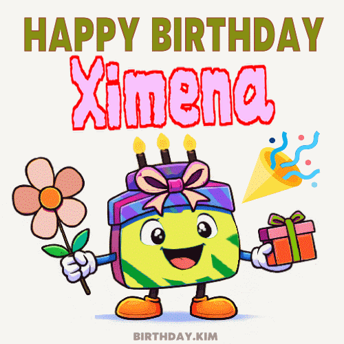 Happy Birthday Ximena GIF