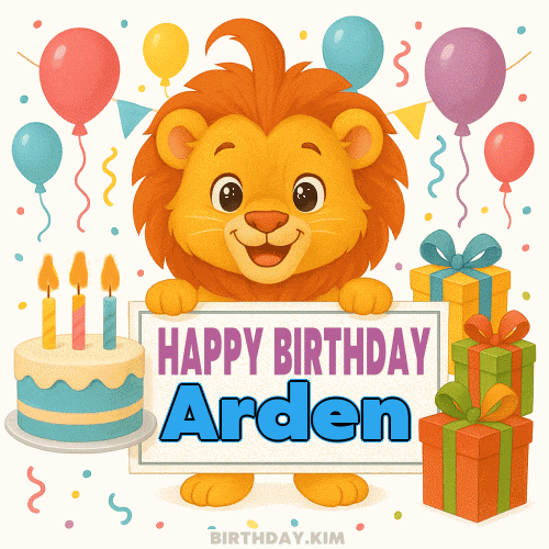 Happy Birthday Arden GIF