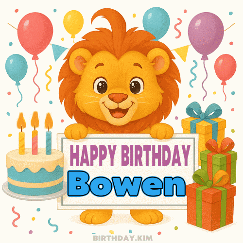 Happy Birthday Bowen GIF