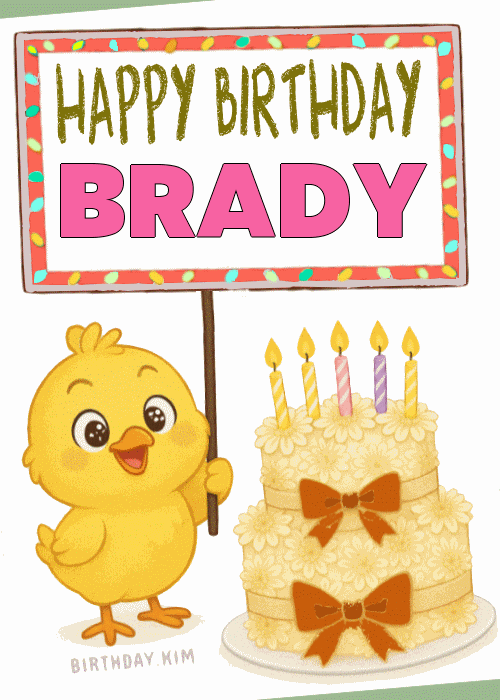 Happy Birthday Brady GIF