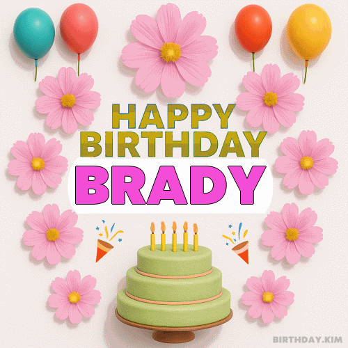 Happy Birthday Brady GIF