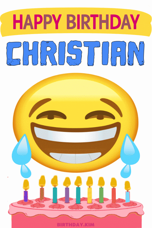 Happy Birthday Christian GIF