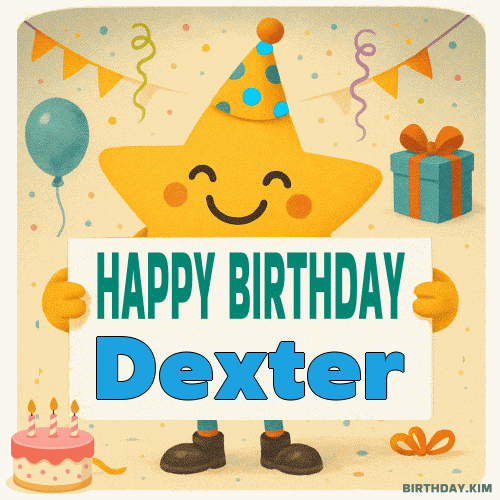 Happy Birthday Dexter GIF