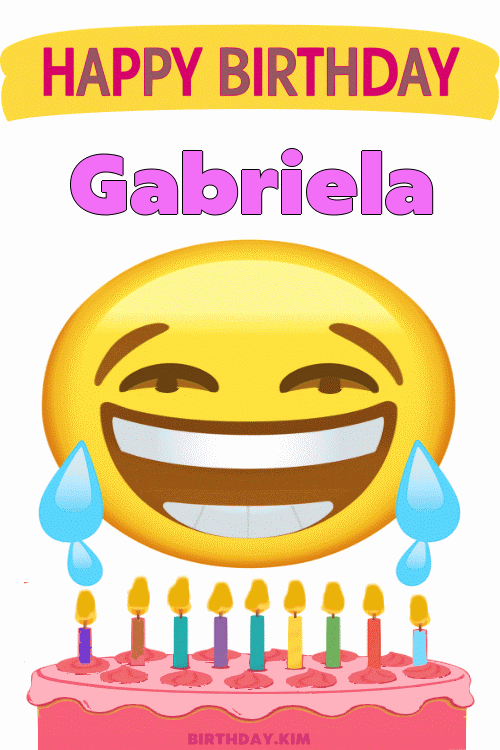 Happy Birthday Gabriela GIF