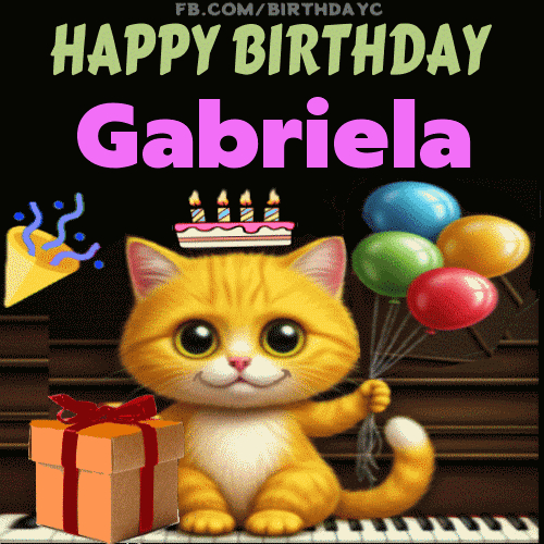 Happy Birthday Gabriela GIF
