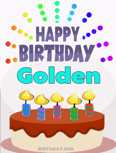 Happy Birthday Golden GIF