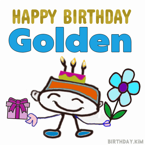 Happy Birthday Golden GIF