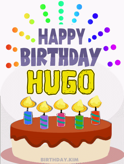 Happy Birthday Hugo GIF