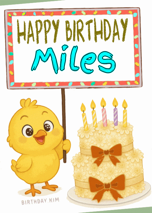 Happy Birthday Miles GIF