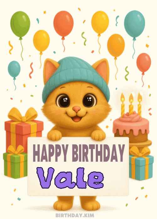 Happy Birthday Vale GIF