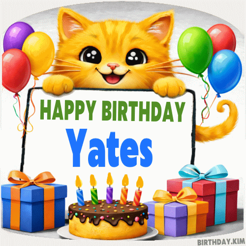 Happy Birthday Yates GIF