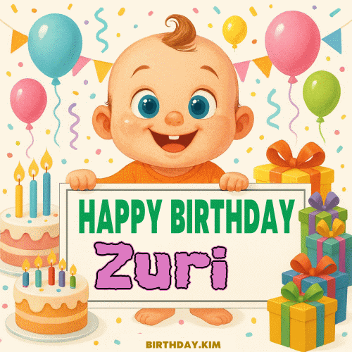 Happy Birthday Zuri GIF