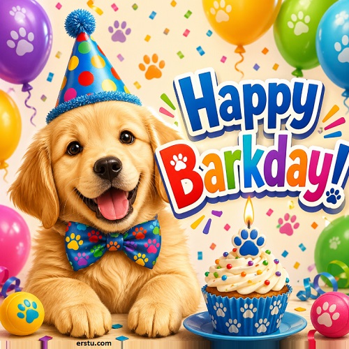 Dog Birthday Wishes Card