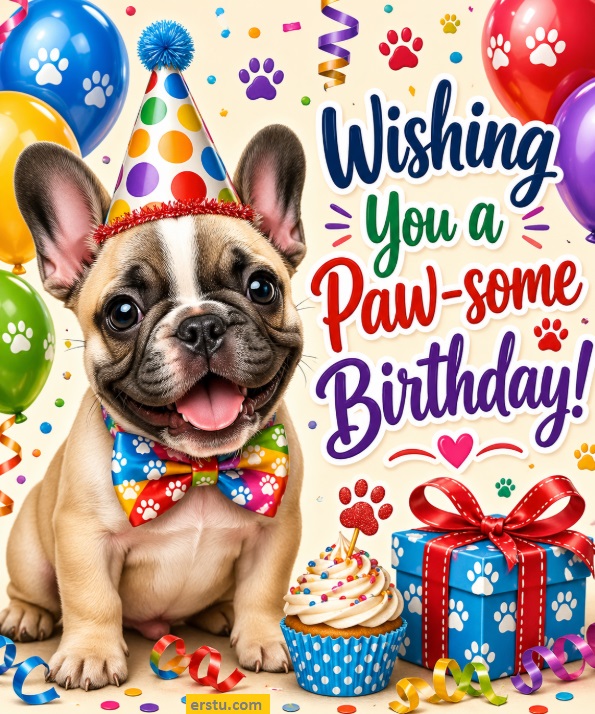 Dog Birthday Wishes Card