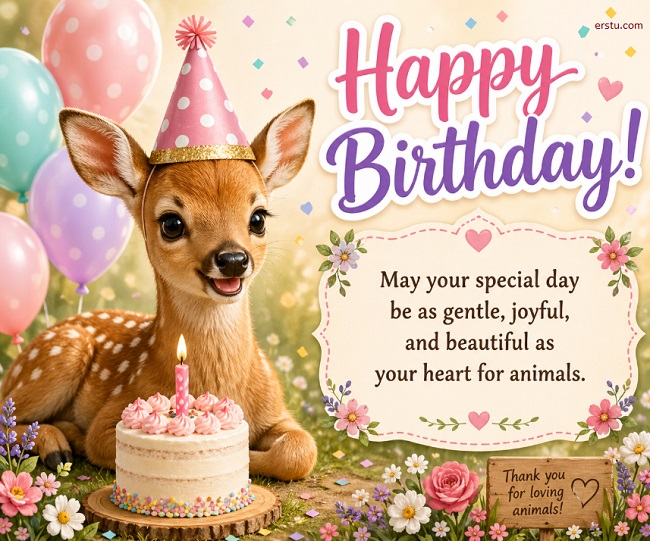 Birthday Wishes for Animal Lovers
