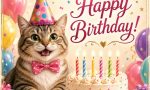 Cat Birthday Wishes
