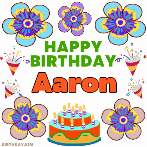 Happy Birthday Aaron GIF
