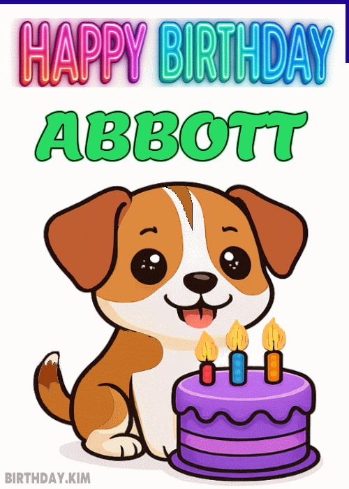 Happy Birthday Abbott GIF