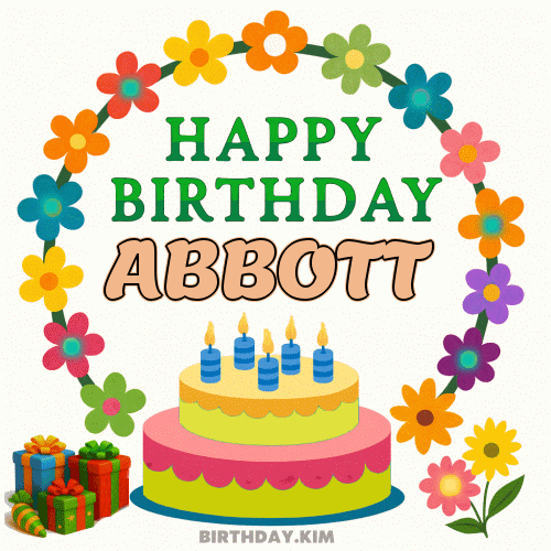 Happy Birthday Abbott GIF