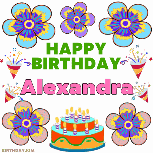 Happy Birthday Alexandra GIF