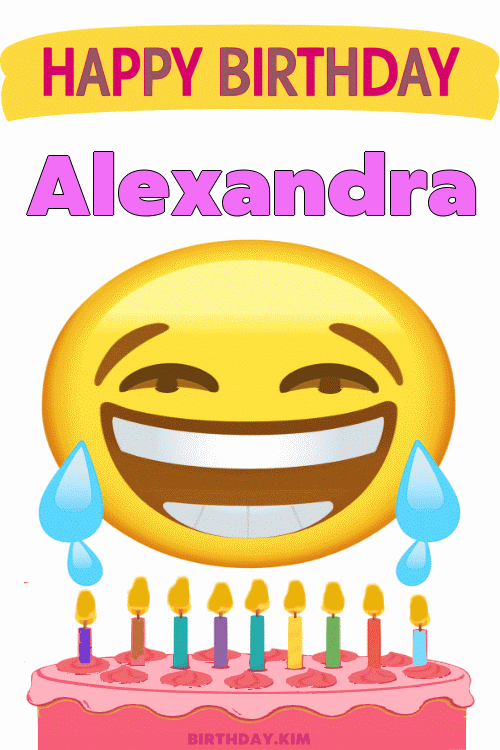 Happy Birthday Alexandra GIF