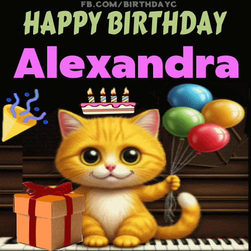 Happy Birthday Alexandra GIF