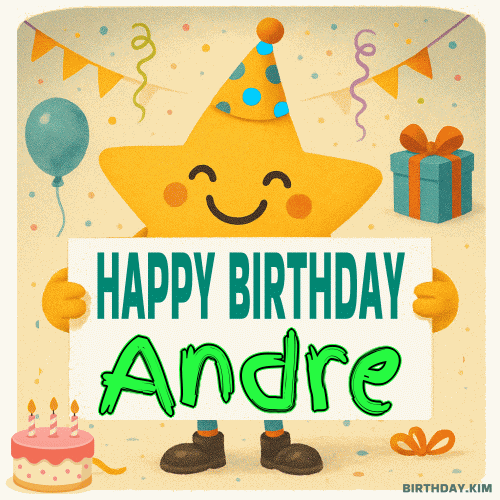 Happy Birthday Andre GIF