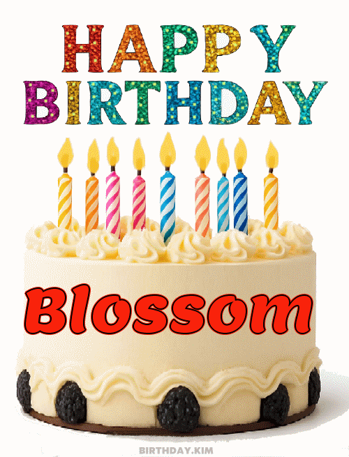 Happy Birthday Blossom GIF