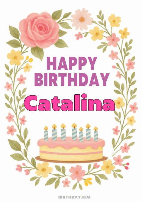 Happy Birthday Catalina GIF