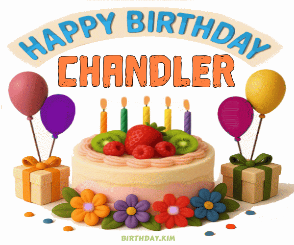 Happy Birthday Chandler GIF
