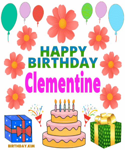 Happy Birthday Clementine GIF