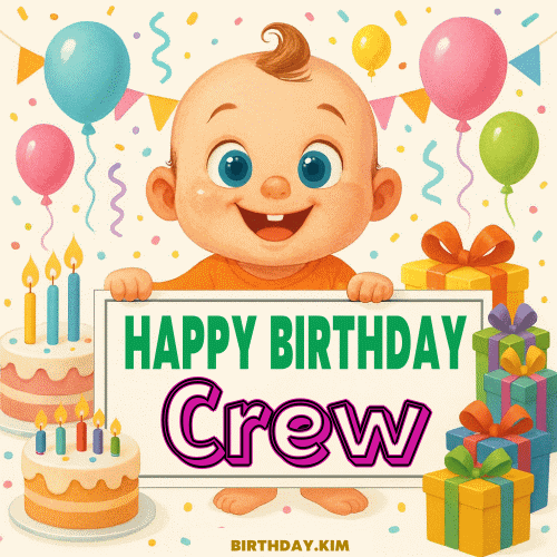 Happy Birthday Crew GIF
