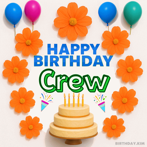 Happy Birthday Crew GIF