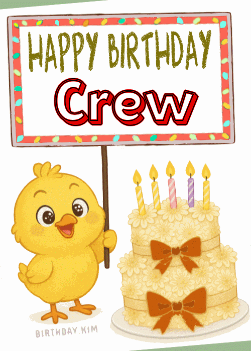 Happy Birthday Crew GIF
