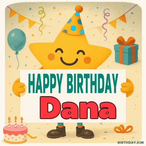 Happy Birthday Dana GIF