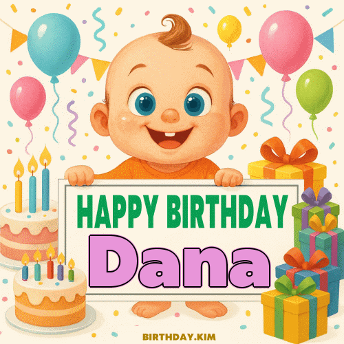 Happy Birthday Dana GIF