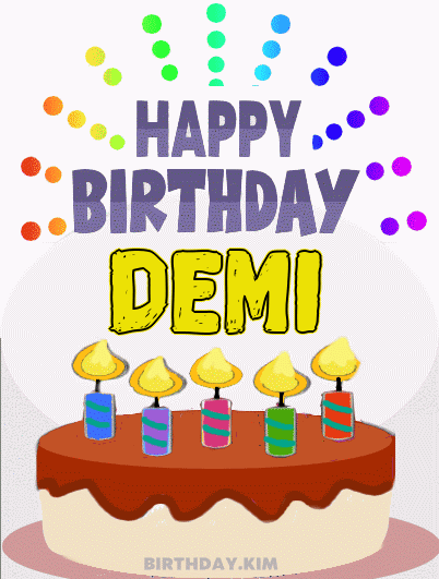 Happy Birthday Demi GIF