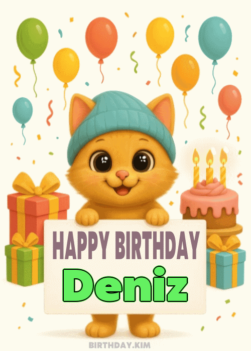 Happy Birthday Deniz GIF
