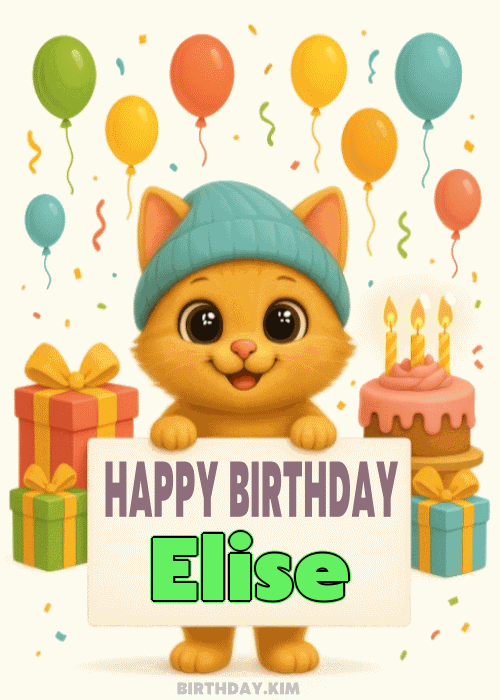 Happy Birthday Elise GIF